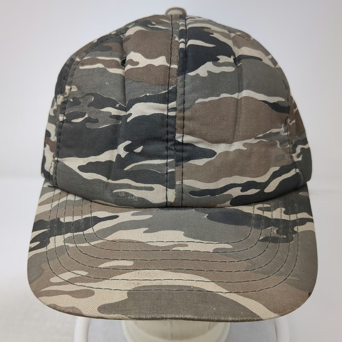 AJ Headwear Snapback Green Tiger Stripe Camo Hat One Size Structured 6 Panel