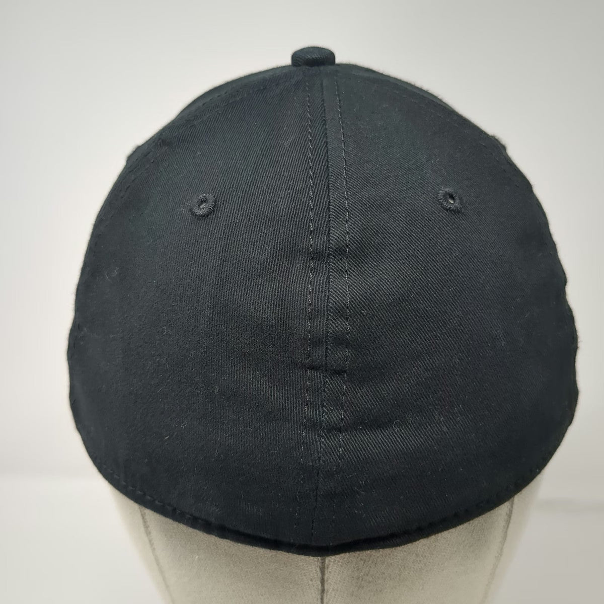 Otto Baseball Cap Black Gold M Stretch Fit Military Winged Skull Embroidery Hat