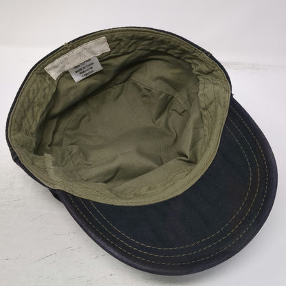 Roxy Army Cap Green Camo One Size Hat Distressed Crest Velvet Floral Heart
