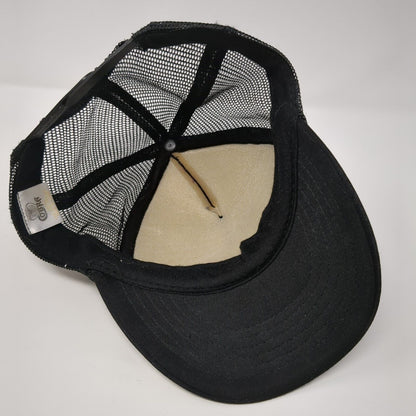 Quiksilver Snapback Rope Trucker Hat Black Youth One Size Mesh Back