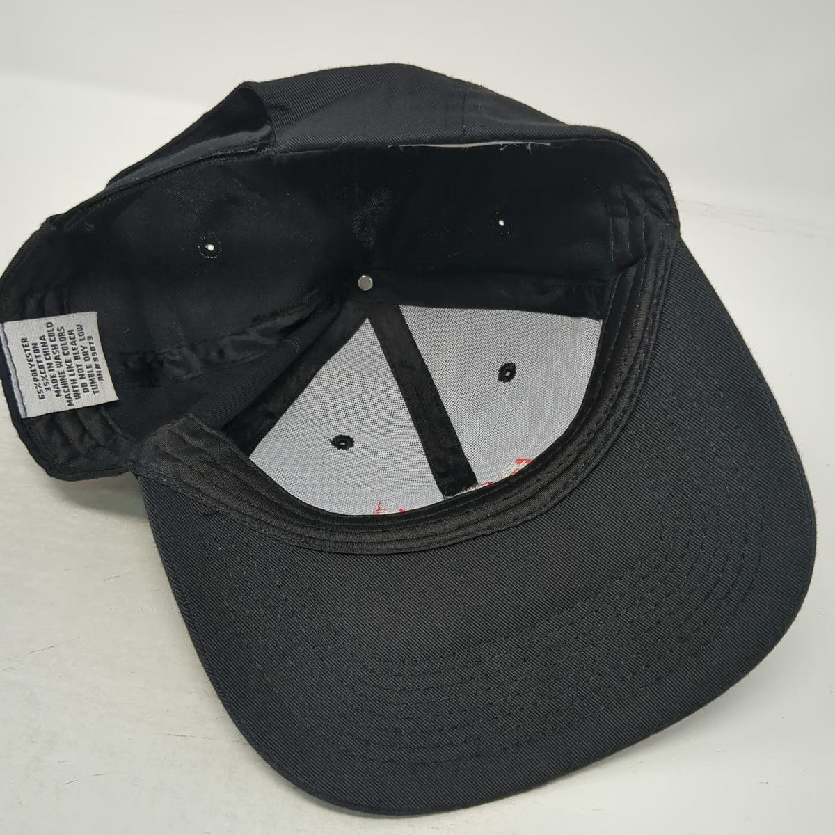 Big Custom Baseball Cap Black One Size ACME Logo Embroidered Strapback Hat