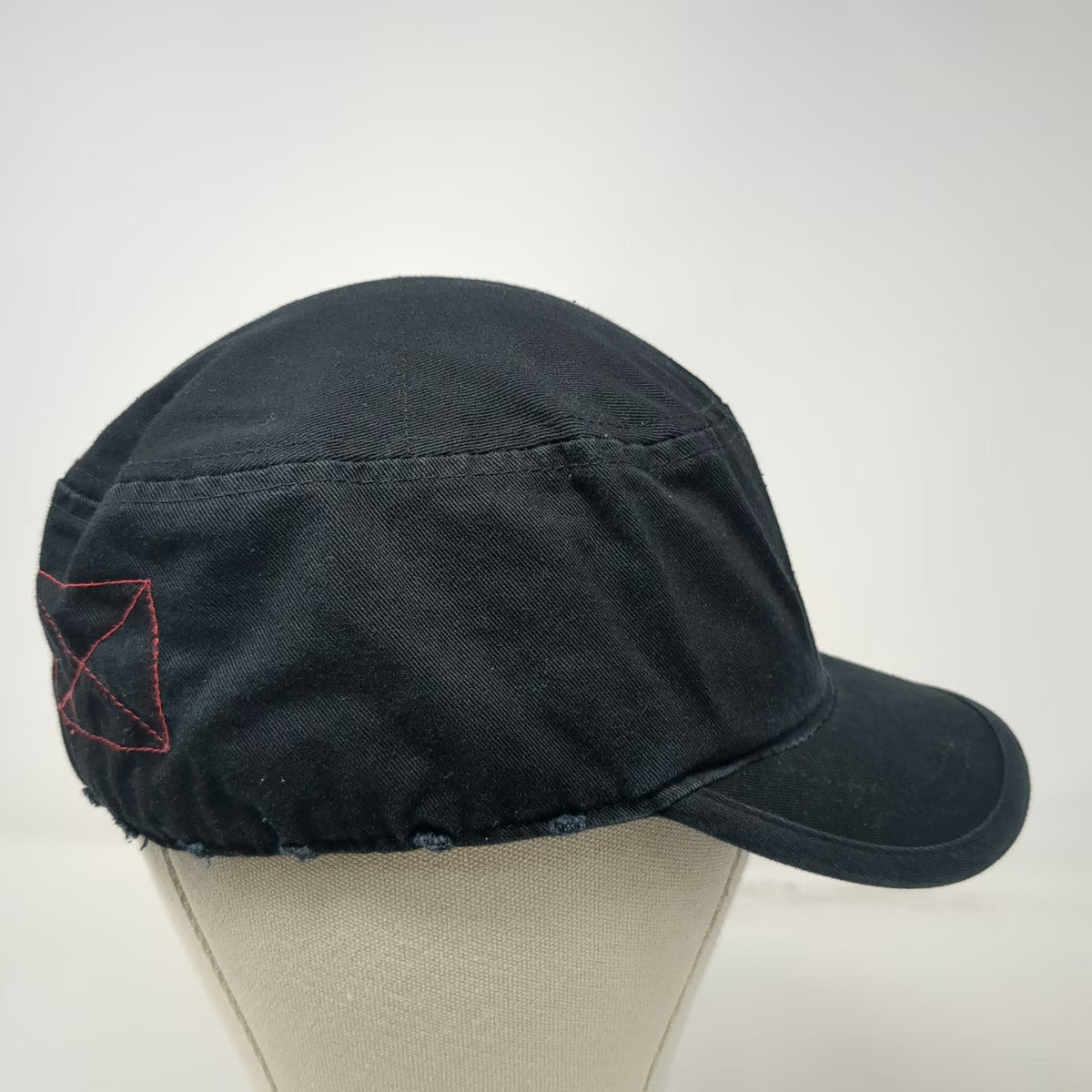 Rapid Dominance Army Cap Black M Side Zipper Pocket Distressed Tactical Hat