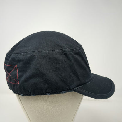 Rapid Dominance Army Cap Black M Side Zipper Pocket Distressed Tactical Hat