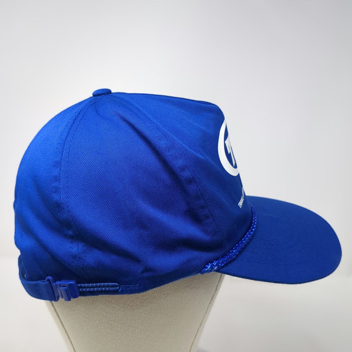 Otto Cap 5 Panel Blue OSFM Hat Trans Continental Transport TCT Rope Brim Print
