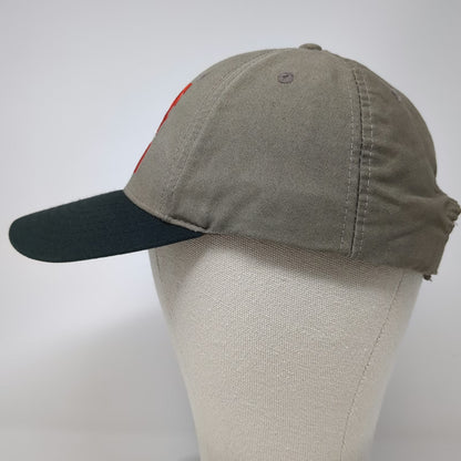 Baseball Cap Brown Black Red White OSFM Dive First Scuba Diver Adjustable Hat