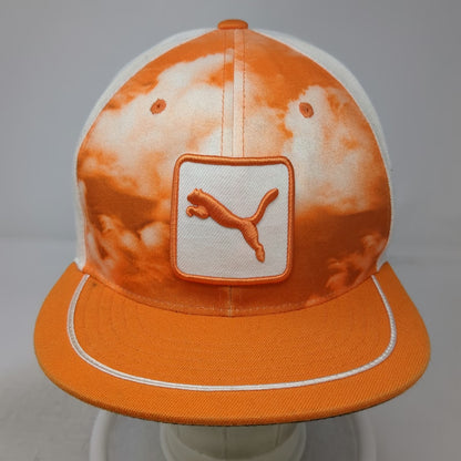 Puma Snapback Hat Orange One Size Tie Dye Cobra Golf Logo Patch Piping Flexfit