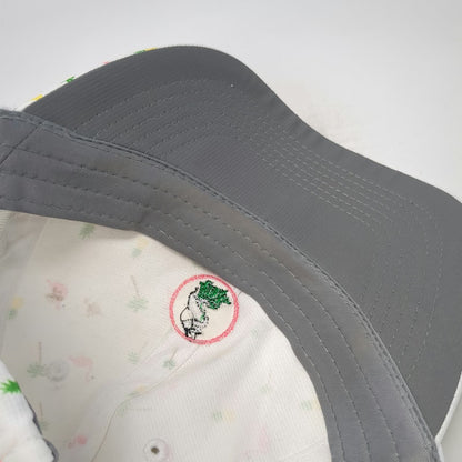 Imperial Baseball Cap White One Size Pelican Flamingo Pineapple Tropical Hat