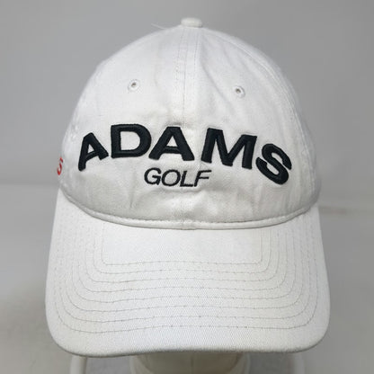 New Era Adams Golf Super S Baseball Cap White One Size Adjustable Slideback Hat