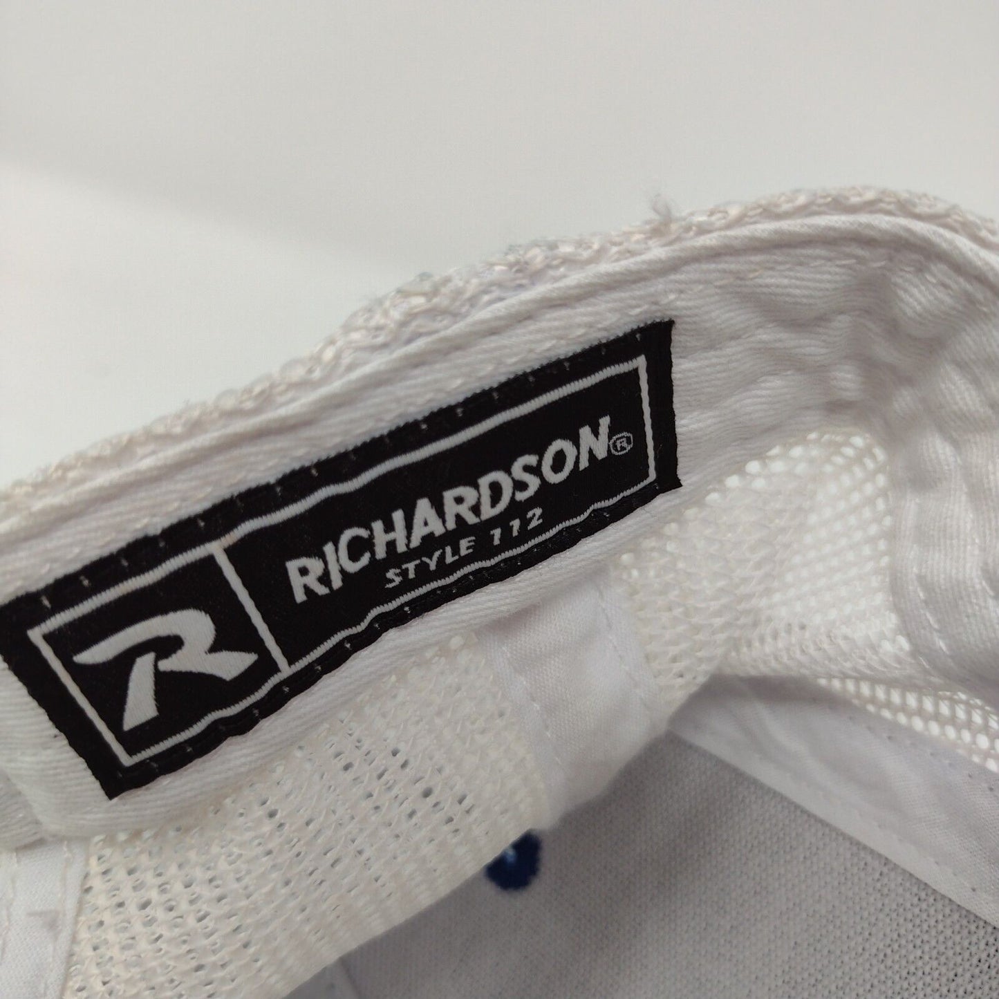 EB Snapback Trucker Hat Blue OSFA Adjustable Embroidered Mesh Back Richardson