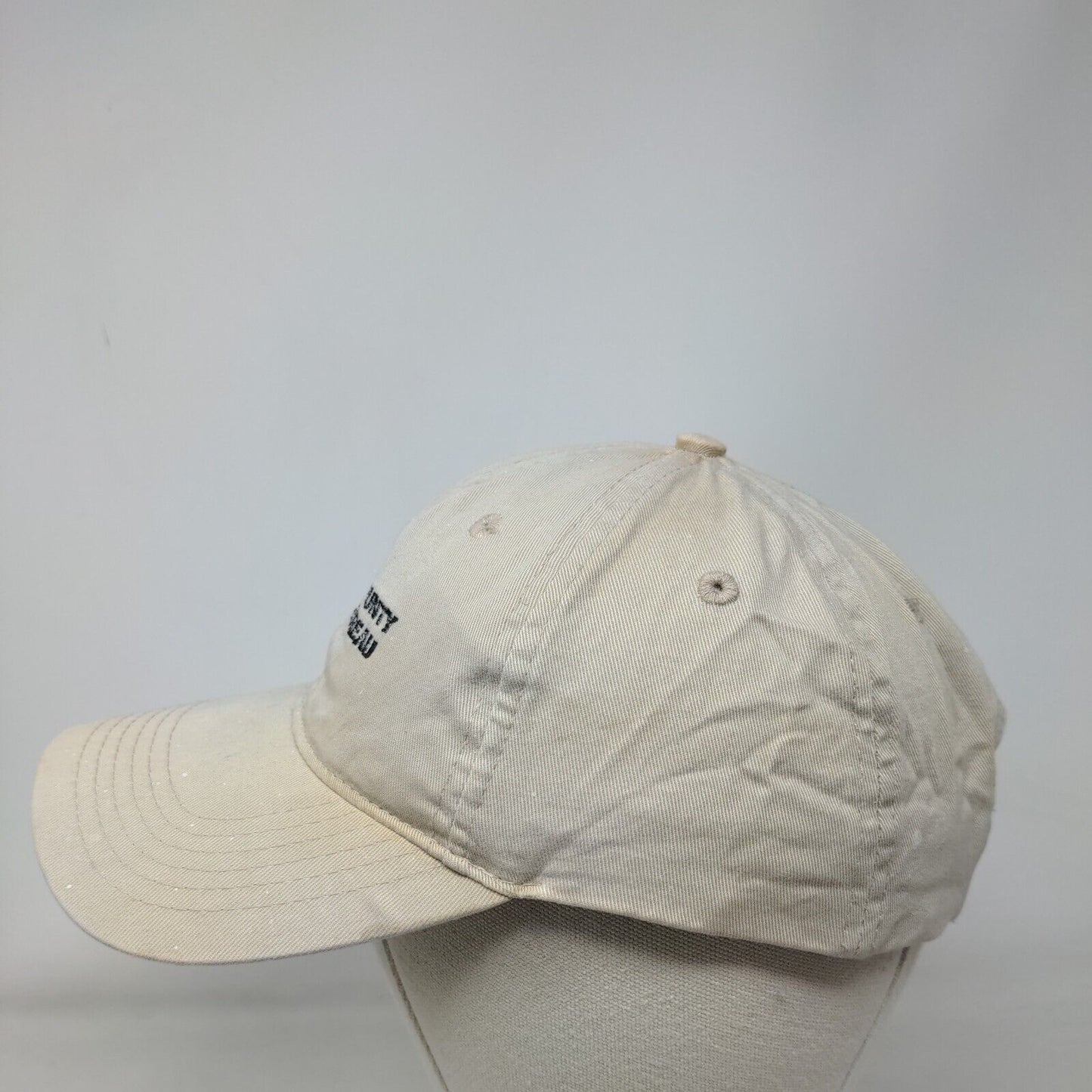 Seneca County Youth Bureau Strapback Hat Tan One Size Adjustable 6 Panel