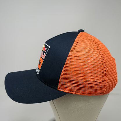 Red Bull KTM Racing Team Trucker Hat Blue Orange One Size Snapback Mesh Back