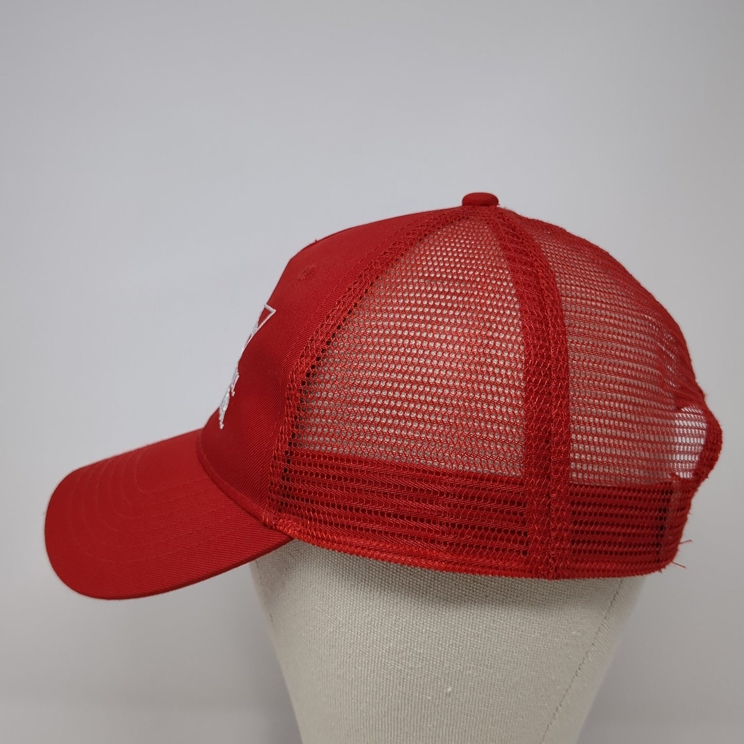 Budweiser Enjoy Responsibly Drink Wiser Trucker Hat Red One Size Adjustable