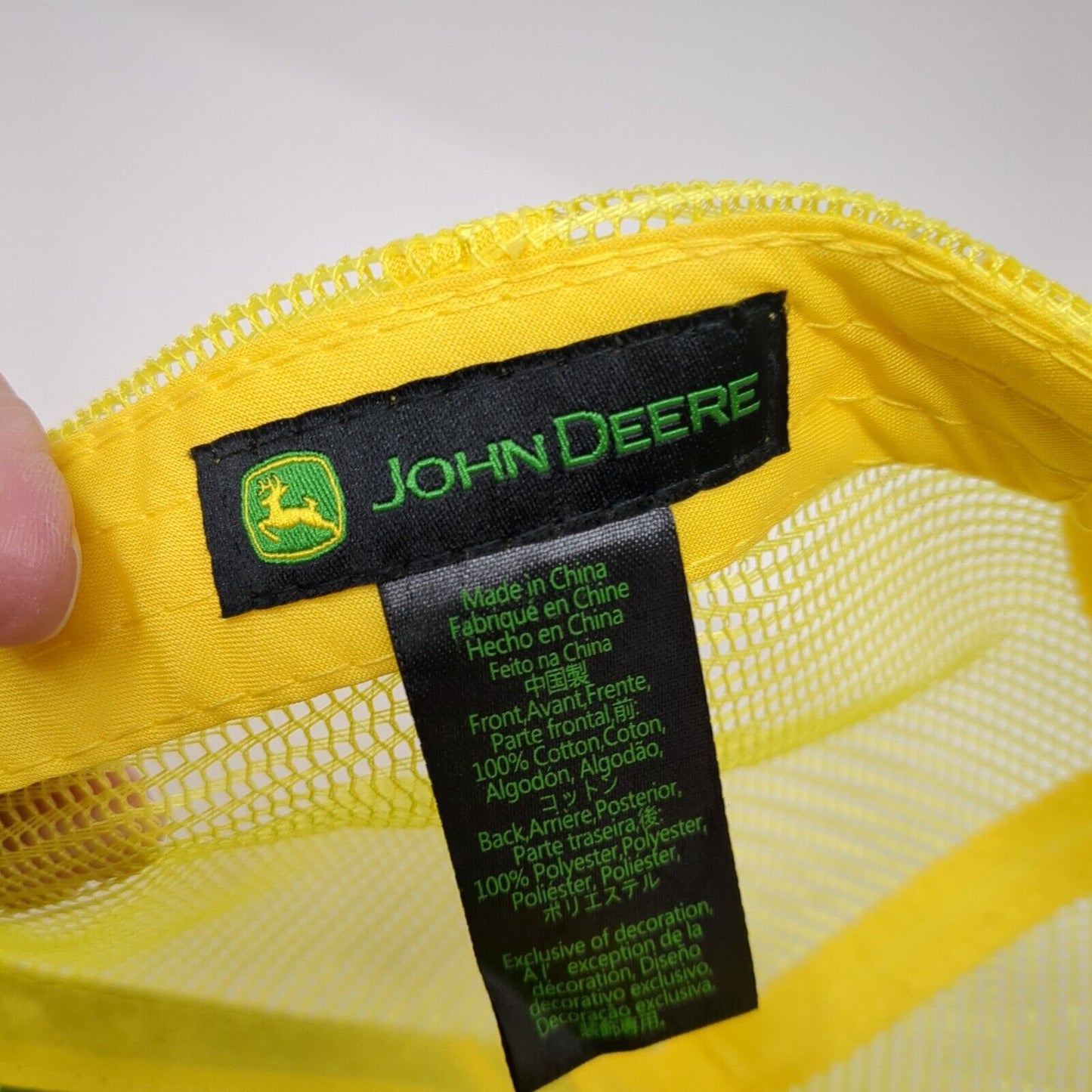 Farm Oregon Snapback Trucker Hat Multicolor OS Adjustable Mesh Back John Deere