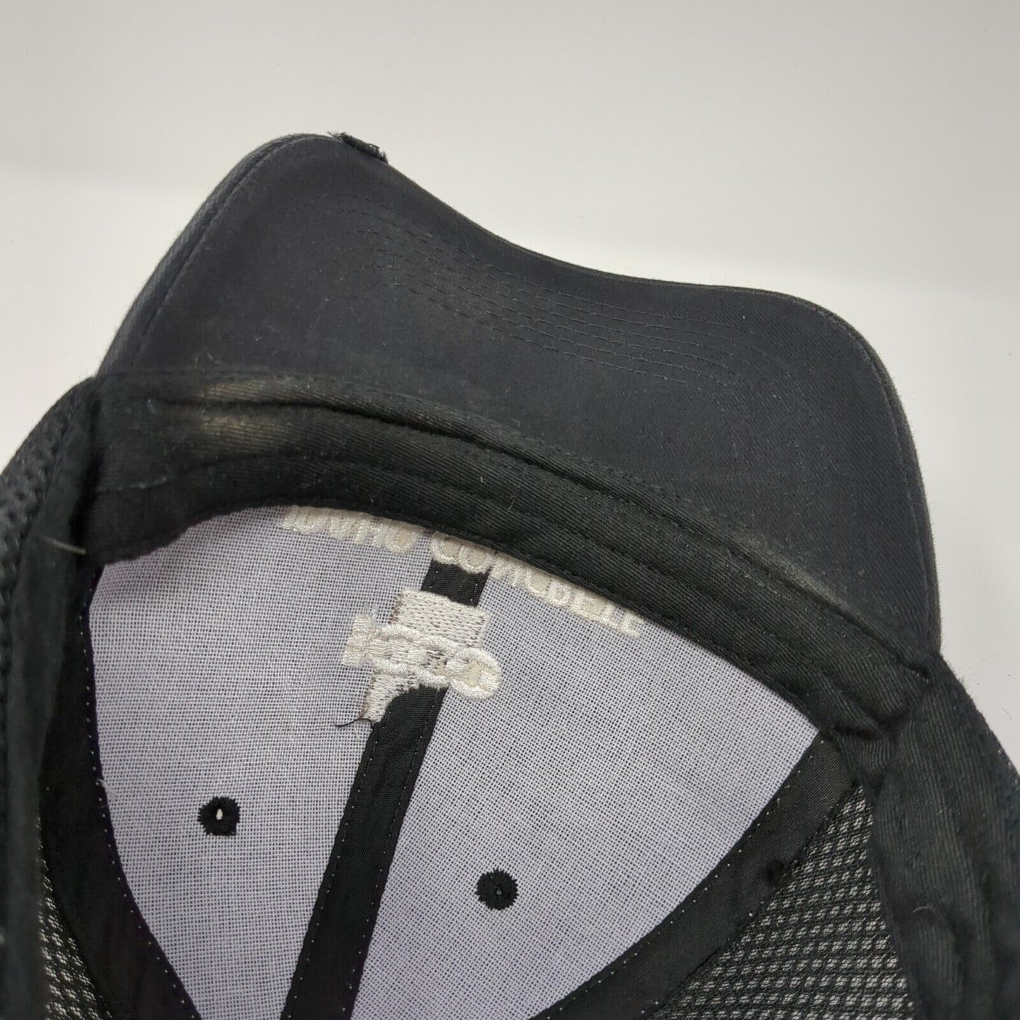 Idaho Concrete Company Strapback Mesh Back Hat Black One Size 6 Panel