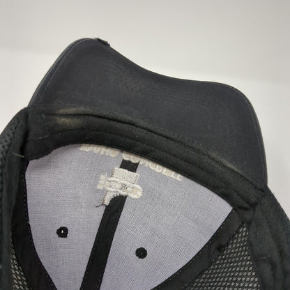 Idaho Concrete Company Strapback Mesh Back Hat Black One Size 6 Panel
