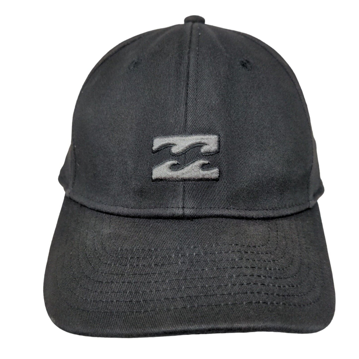 Billabong Fitted Hat Black Large/XL Embroidered Logo 6 Panel Vent Holes