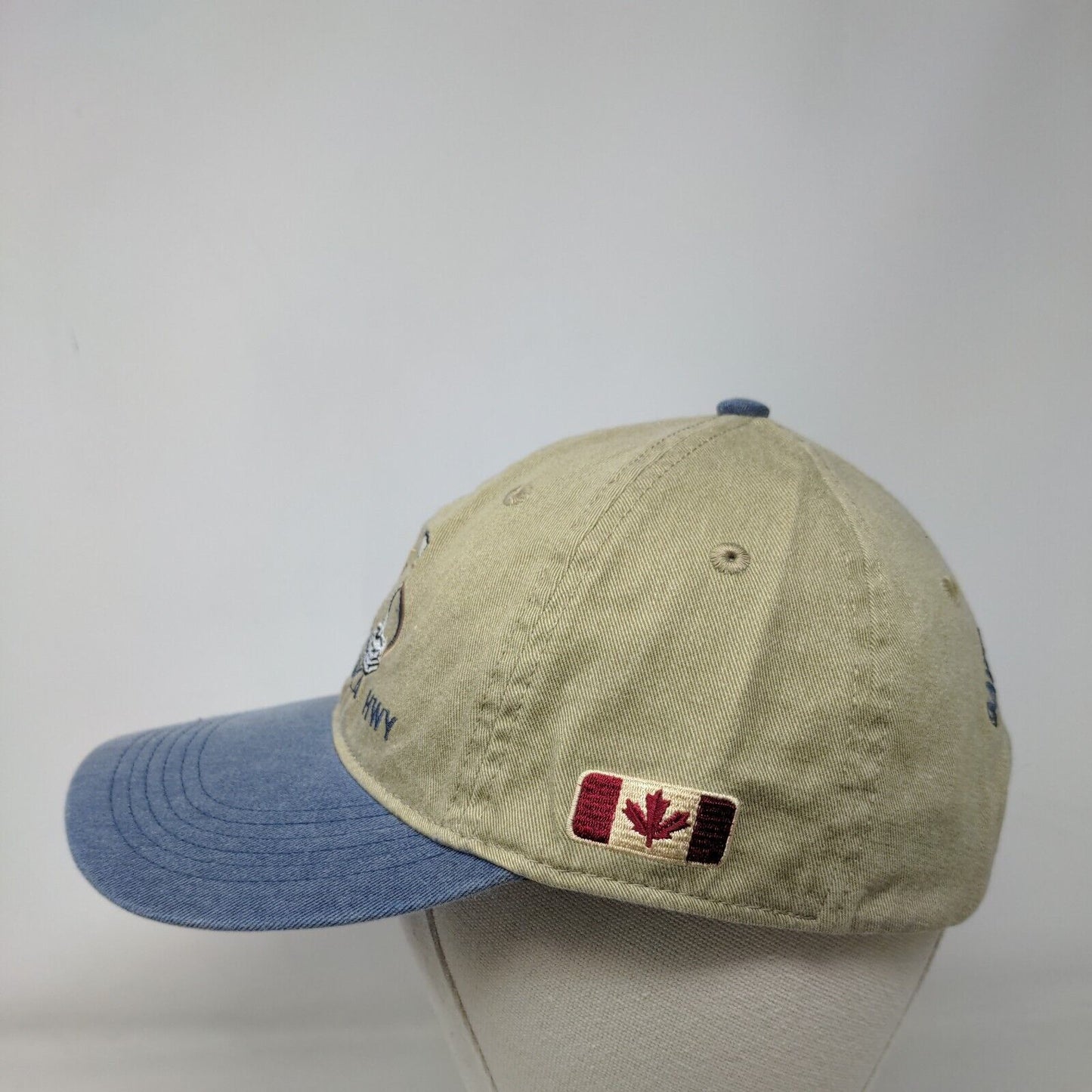 Mile O Alaska Hwy Slideback Hat Multi Adult Embroidered Colorblock