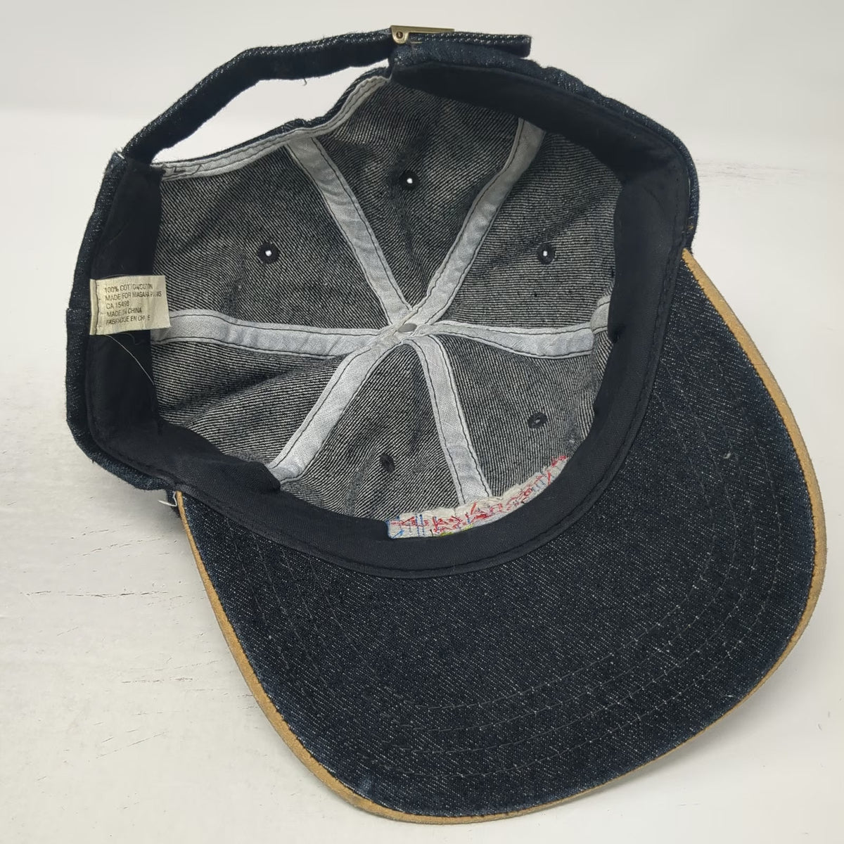 Niagara Falls Canada Baseball Cap Black One Size Denim Boat Tour Strapback hat