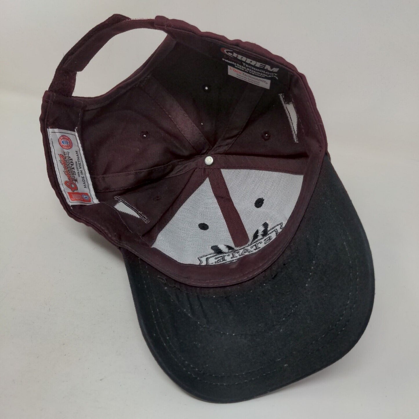 Captivating Headwear Men's Strapback Hat Mississippi State Bulldogs Embroidered