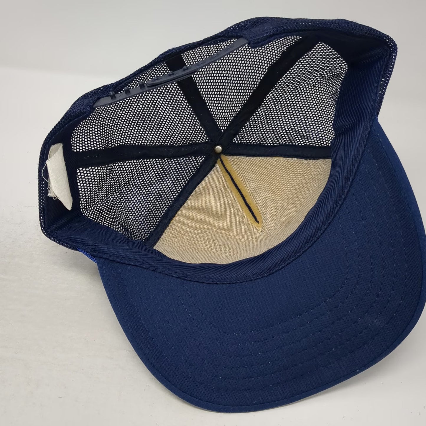 Trucker Hat Blue Vintage USS Haddo SSN 604 Submarine Logo Mesh Back Snapback