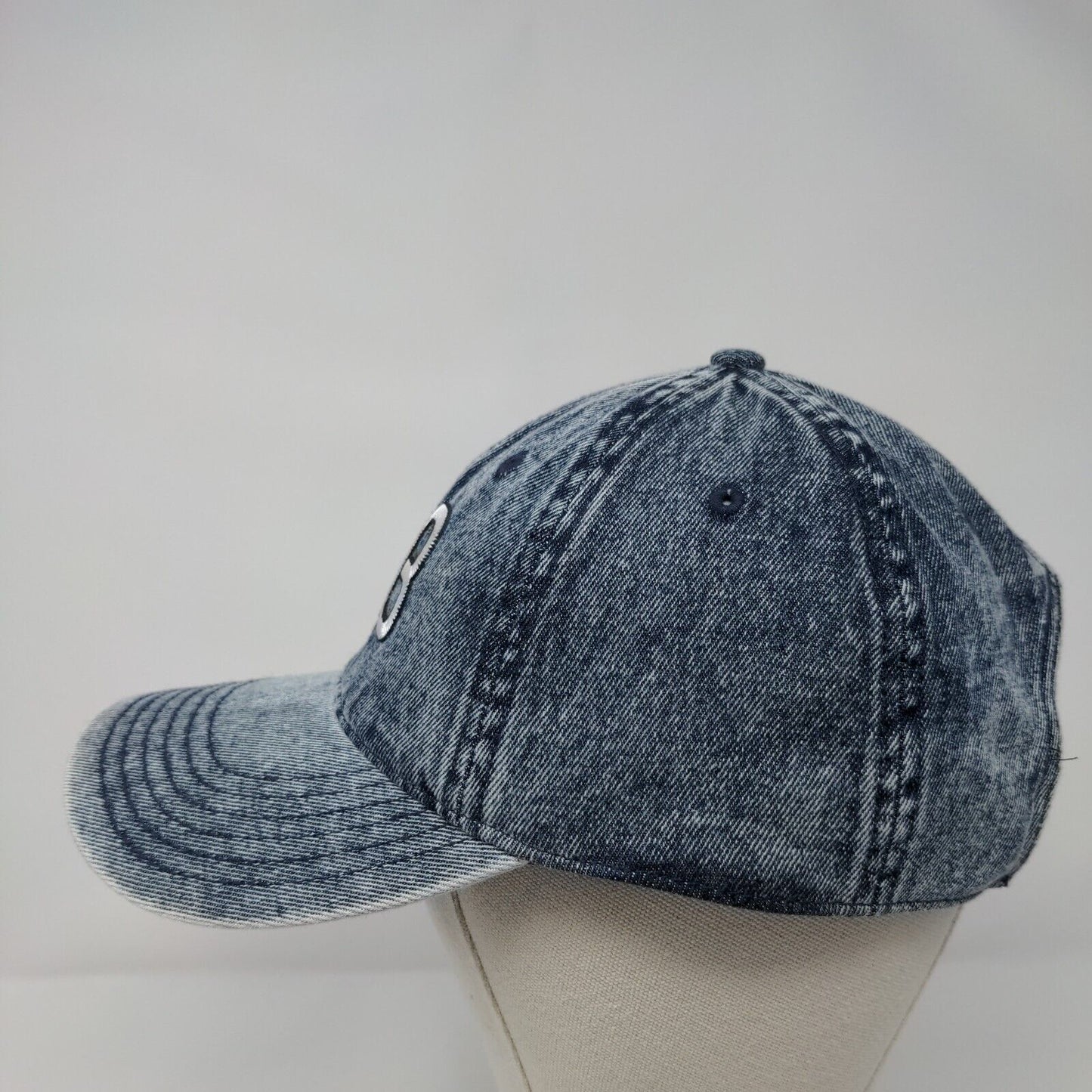 AB Slideback Hat Blue OSFA Adjustable Embroidered 6 Panel Denim Richardson