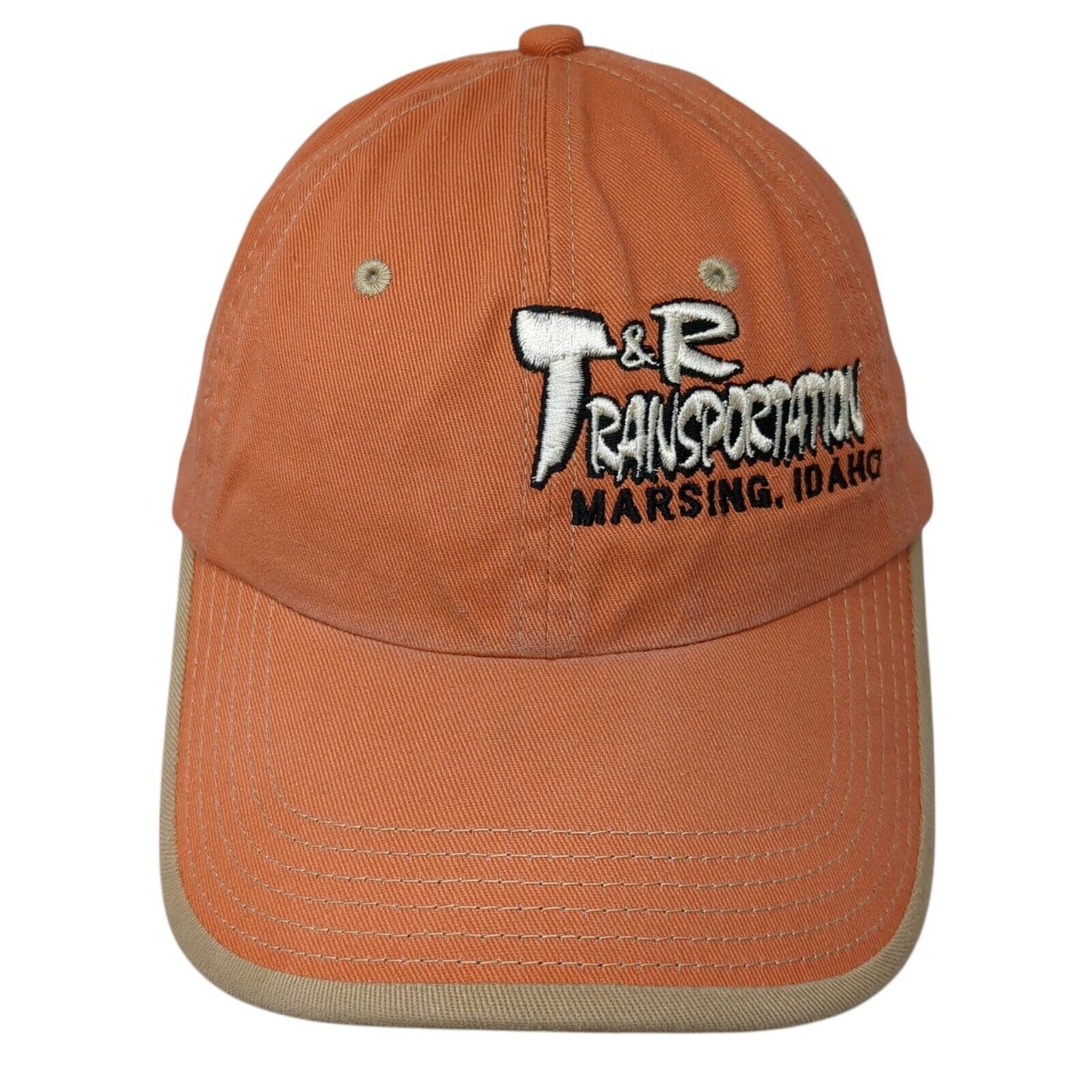 T&R Transportation Marsing Idaho Strapback Hat Orange One Size Port Authority