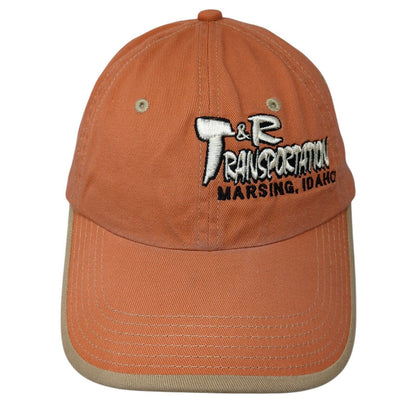 T&R Transportation Marsing Idaho Strapback Hat Orange One Size Port Authority