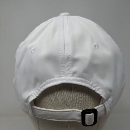 Peloton Men's Slideback Hat White Adjustable Embroidered Logo Polyester