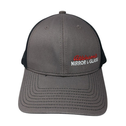 Atkinson's Mirror & Glass Snapback Trucker Hat Gray One Size Mesh Back