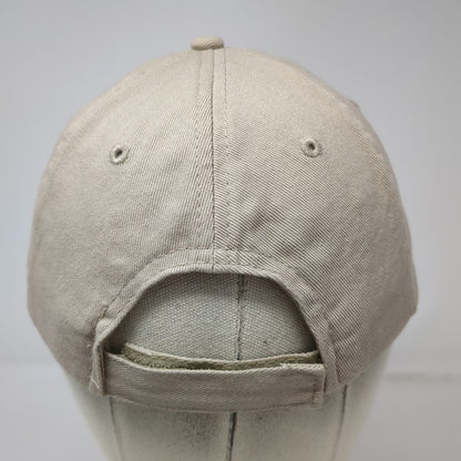 Apollo USA Baseball Cap Beige One Size CST Pine Tree Logo Embroidered Hat Curved