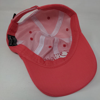 The Refuge Strapback Hat Pink One Size Embroidered 6 Panel Town Talk
