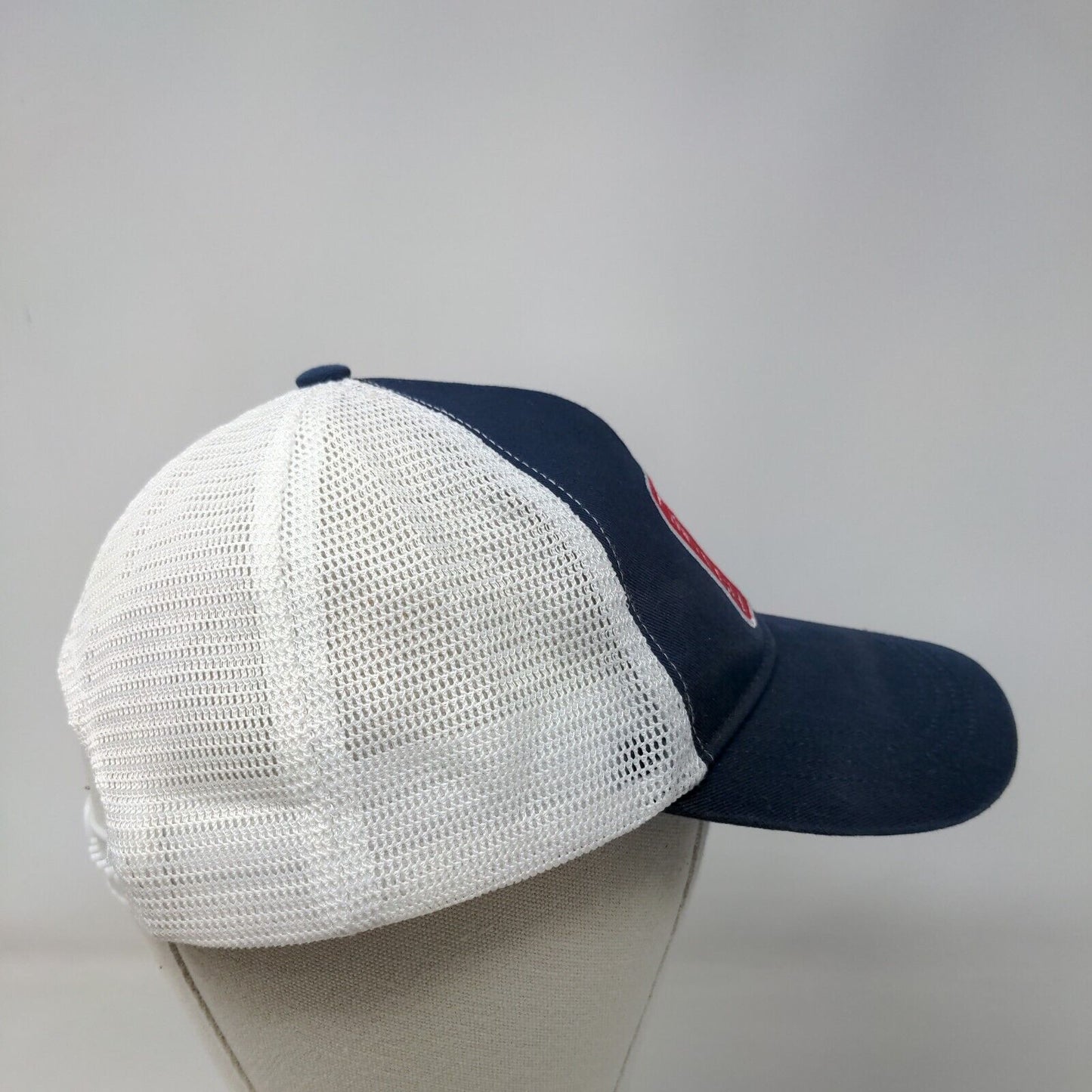 Fintech Patch Snapback Mesh Back Trucker Hat Blue OSFA Colorblock