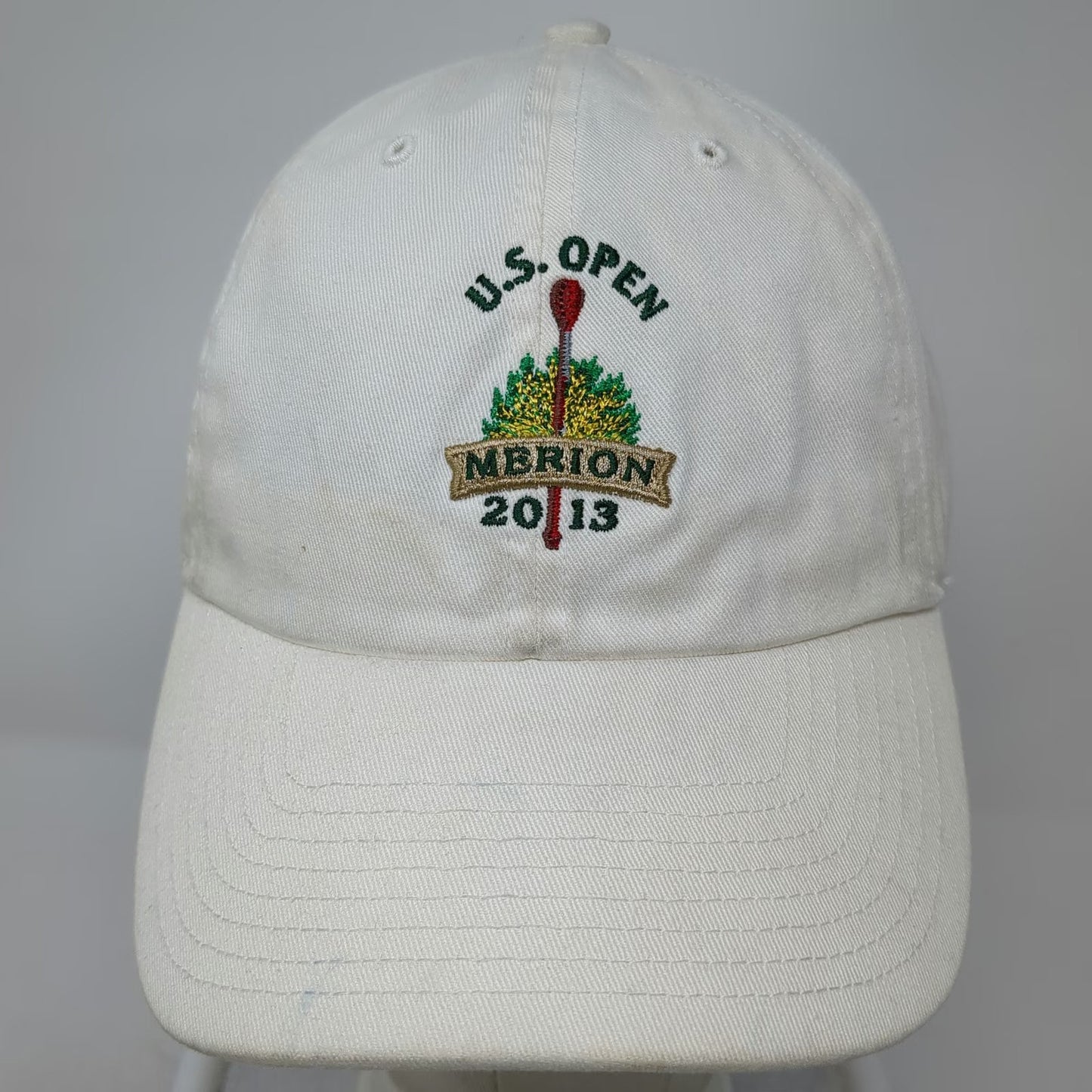 '47 Brand Baseball Cap White M Hat 2013 U.S. Open Merion Golf Club American Flag