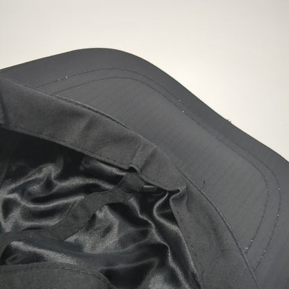 Unbranded Snapback Hat Black One Size Adjustable Lightweight 6 Panel Blank