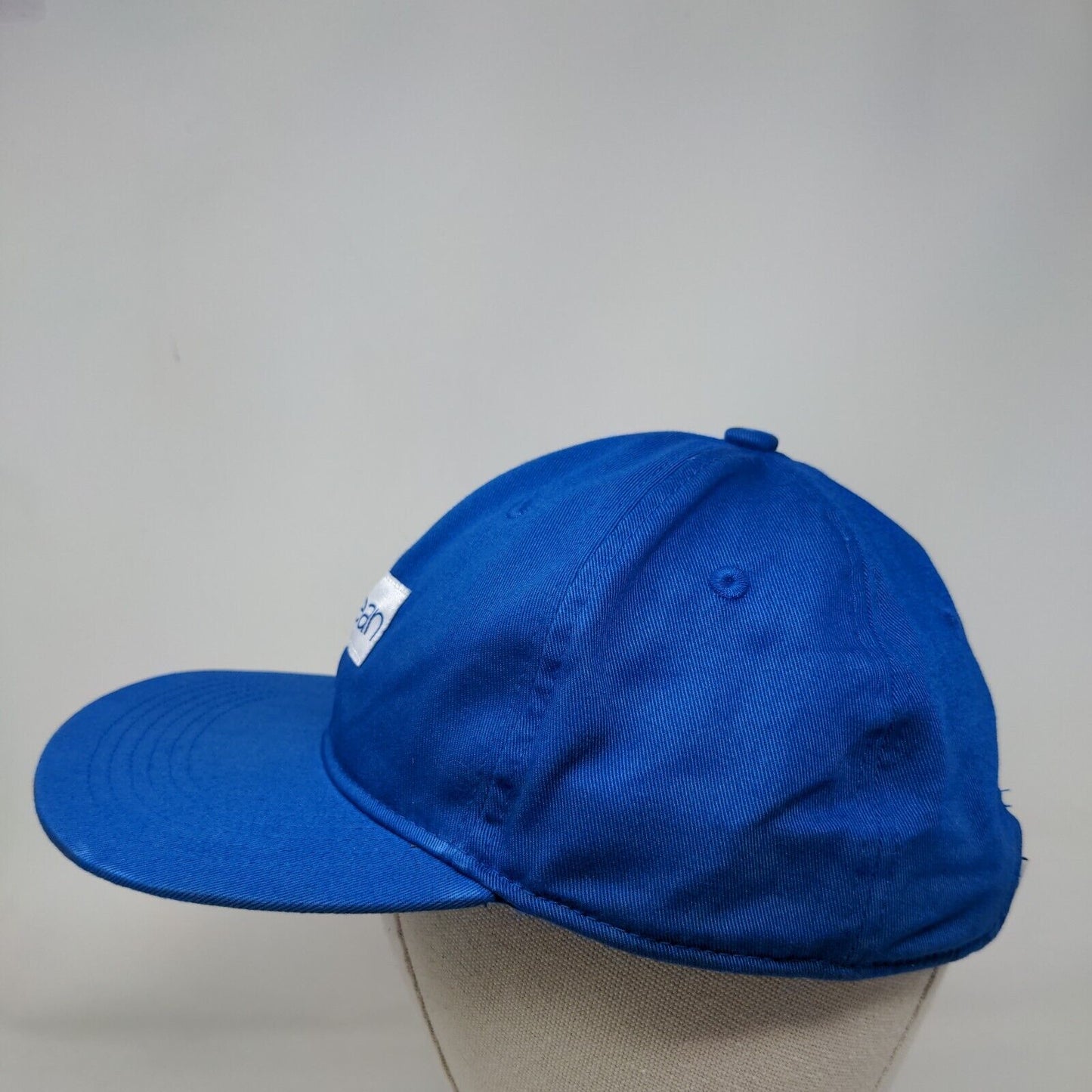 4Ocean Patch Slideback Hat Blue OSFM Adjustable 6 Panel Vent Holes