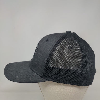 Hot Springs North Carolina Fitted Trucker Hat Black S/M Mesh Back Legacy