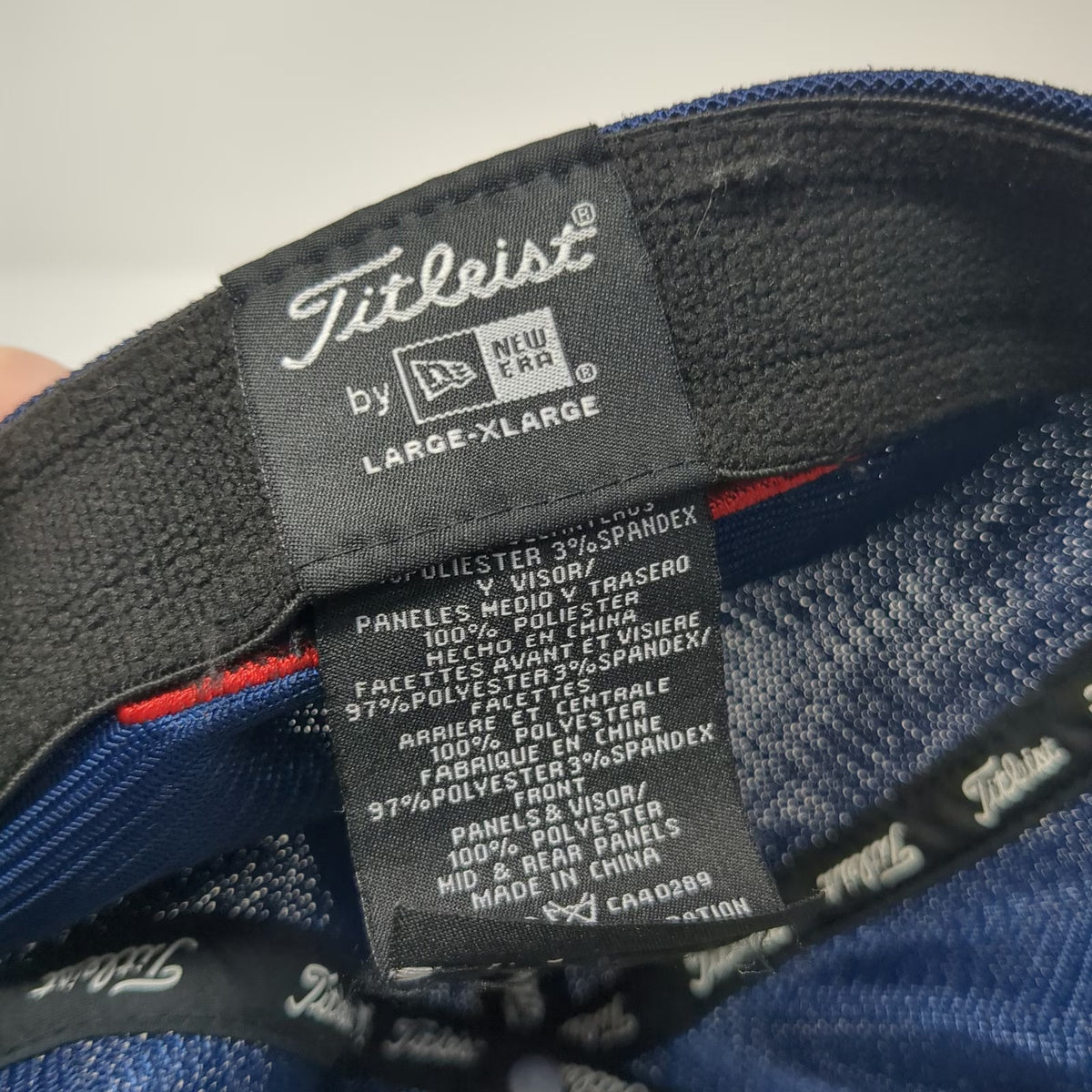Titleist Baseball Cap Blue XL Fitted Mesh Golf Pro V1 FootJoy Performance Hat