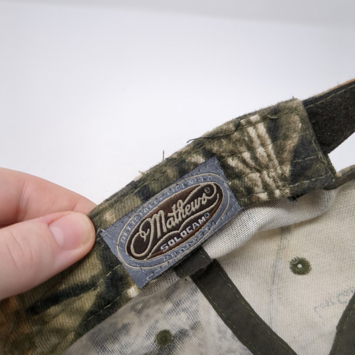 Matthews Solocam Strapback Hat Camouflage OS Adjustable Embroidered 6 Panel
