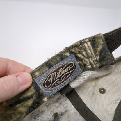 Matthews Solocam Strapback Hat Camouflage OS Adjustable Embroidered 6 Panel