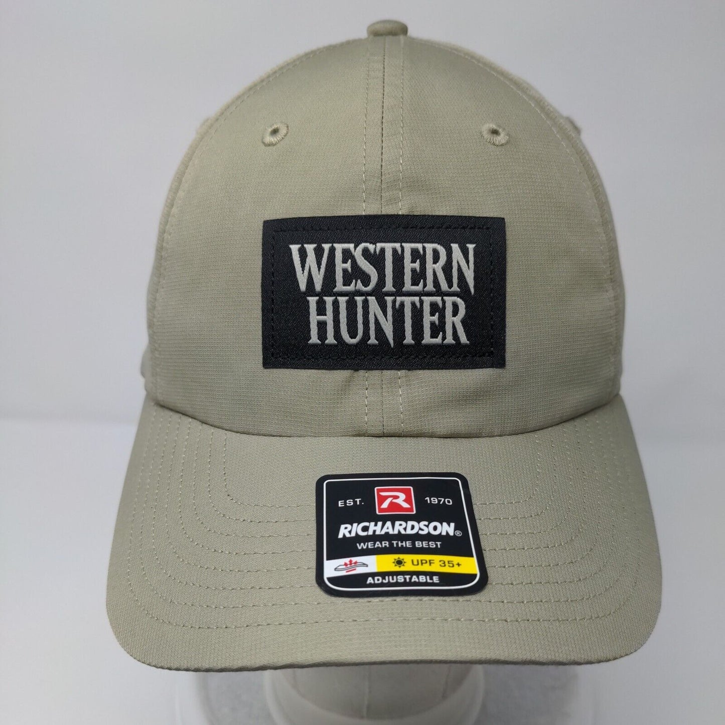 Western Hunter Strapback Hat Tan OSFA Adjustable UPF 35+ Richardson
