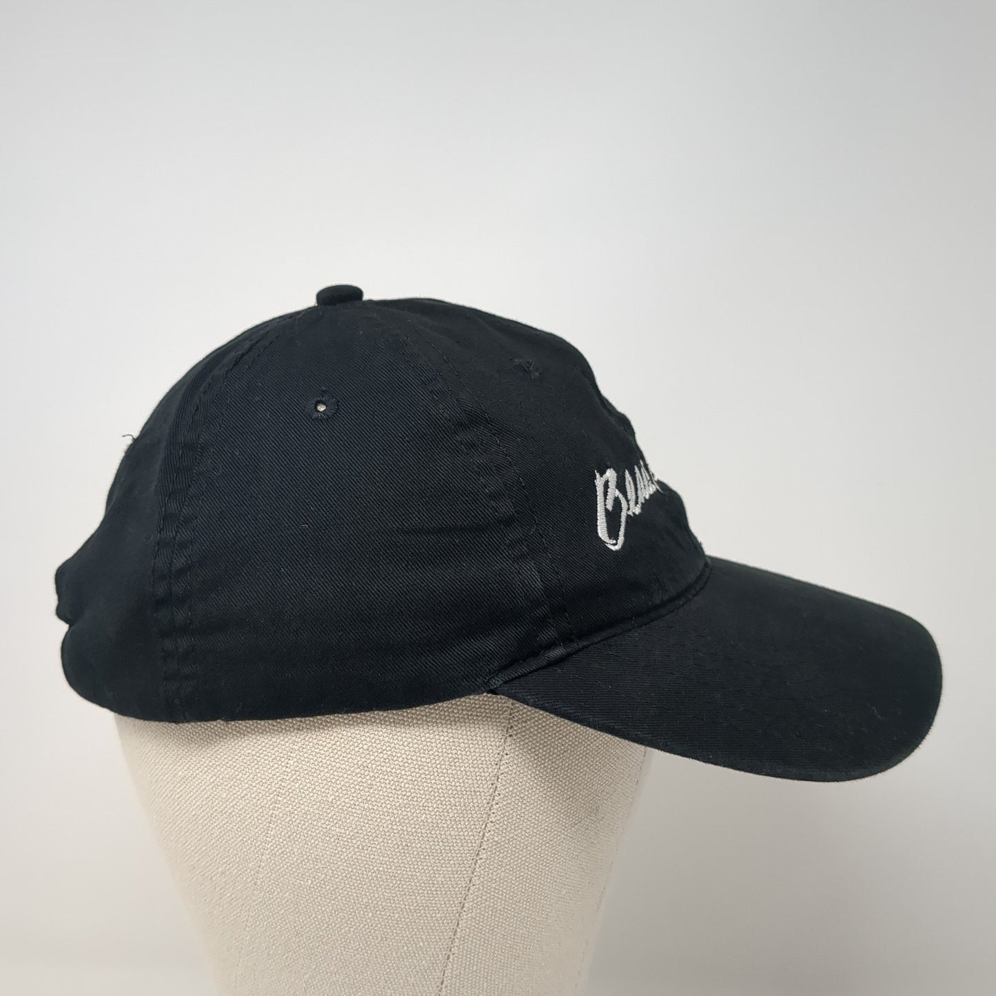 Beau Rivage Slideback Hat Black One Size Adjustable Embroidered Apollo