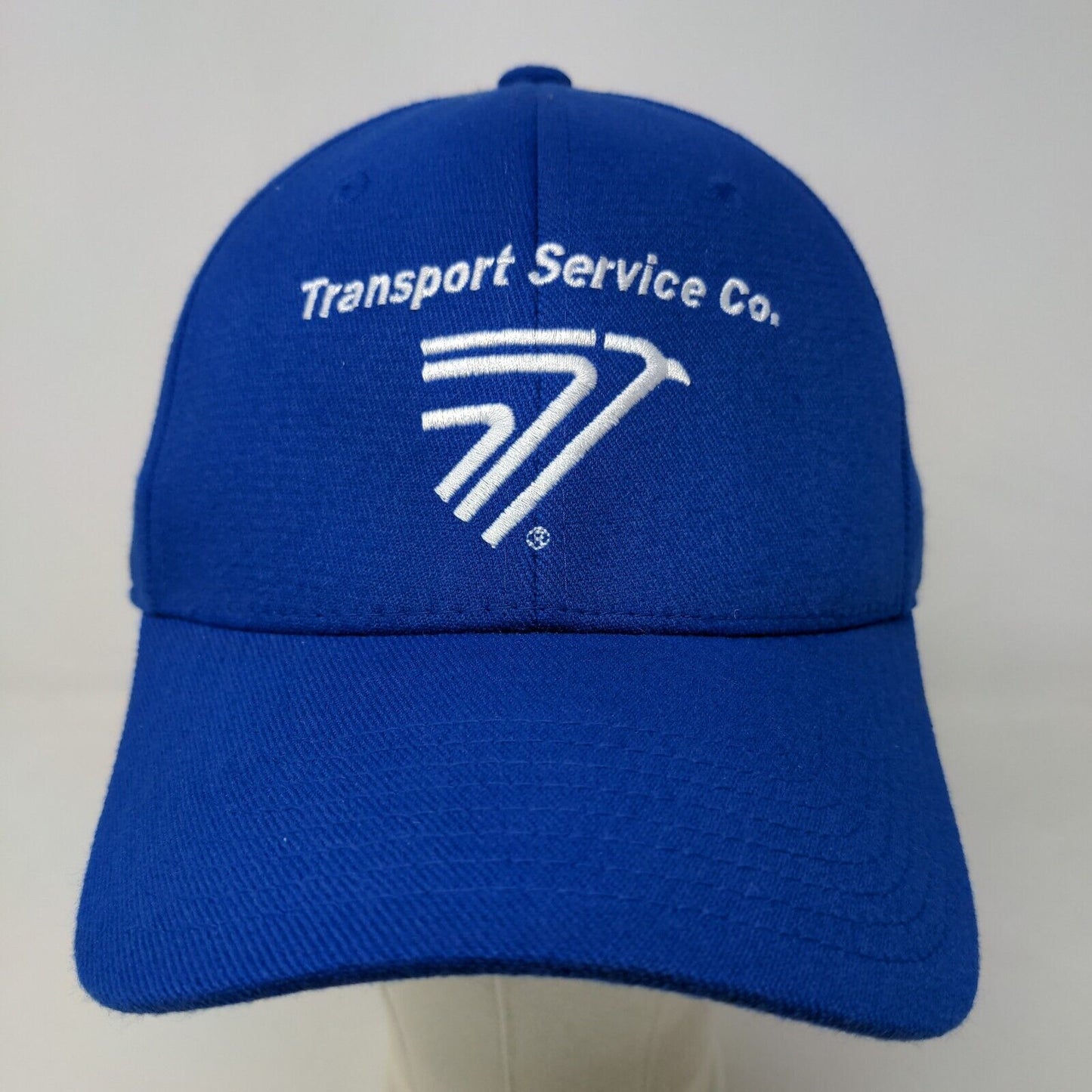 American Needle Men's Fitted Hat Blue Size L/XL Embroidered Transport Service Co