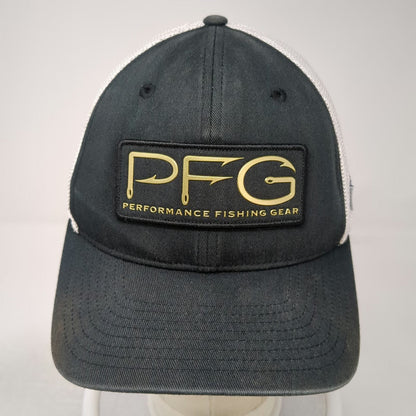 Columbia PFG Baseball Cap Black White One Size Mesh Back Performance Fishing Hat