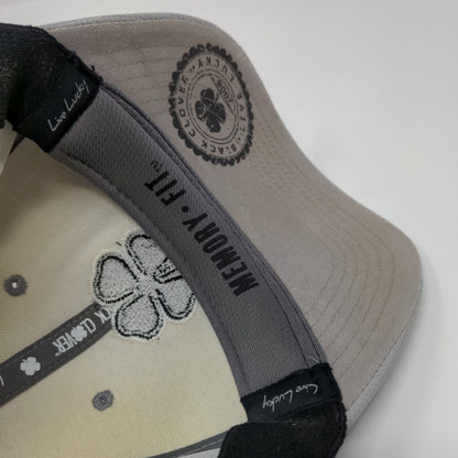 Live Lucky Top Golf Las Vegas Fitted Hat Gray L/XL Memory Fit Black Clover