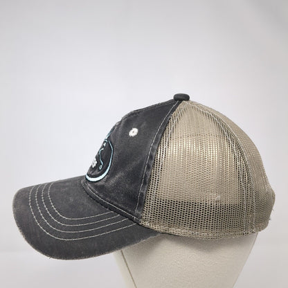 RMEF Women's Snapback Trucker Hat Gray OS Adjustable Ladies Fit Outdoor Cap