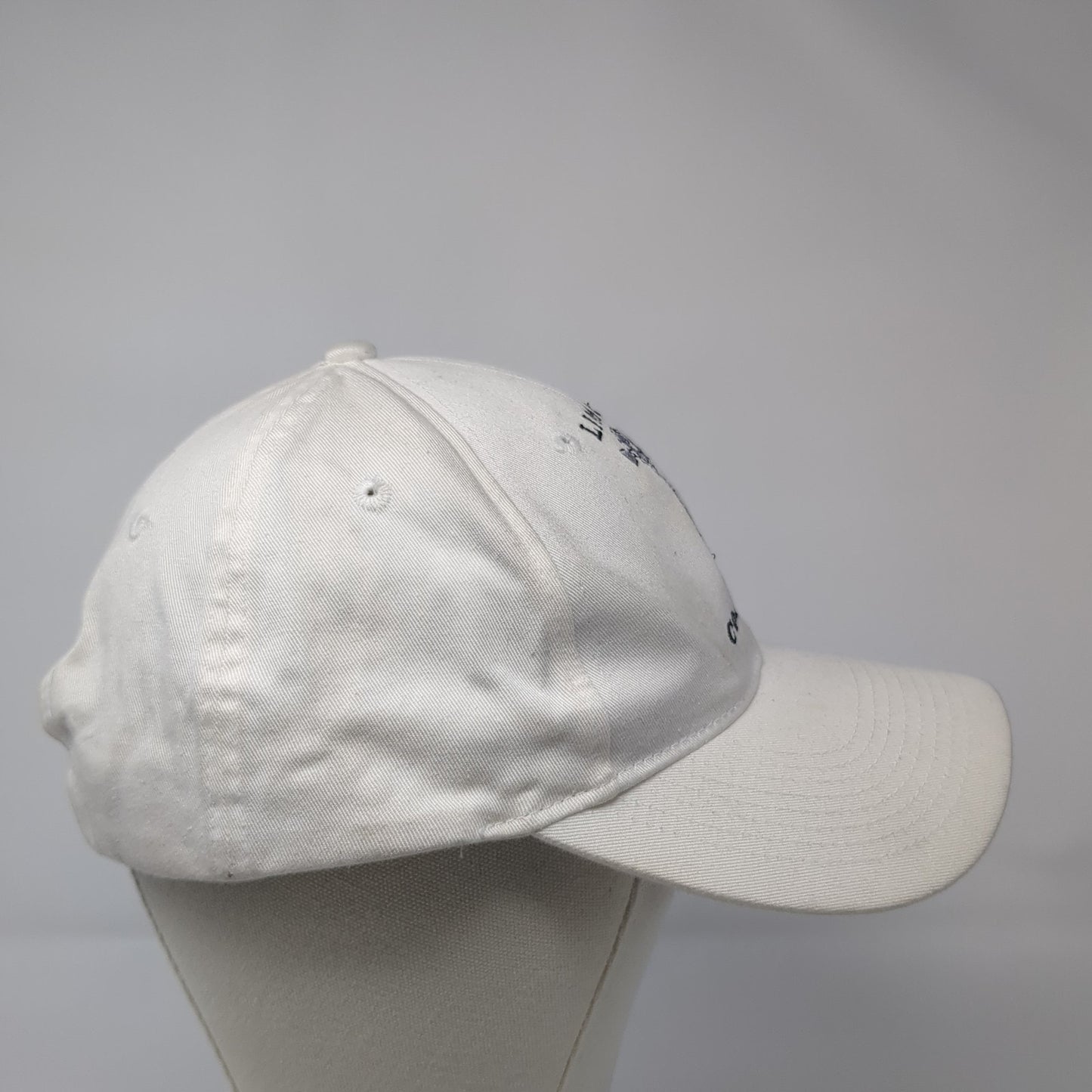 Limon Colorado Strapback Baseball Cap White One Size Adjustable Embroidered
