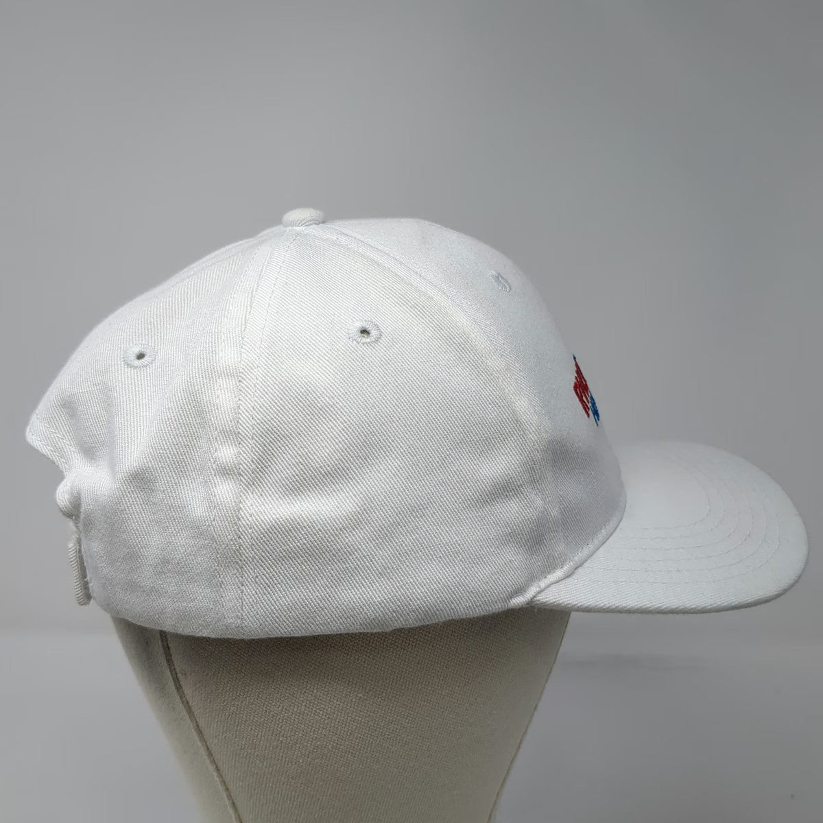 Baseball Cap White One Size RWJ Barnabas Health Strapback Cotton 6-Panel Hat