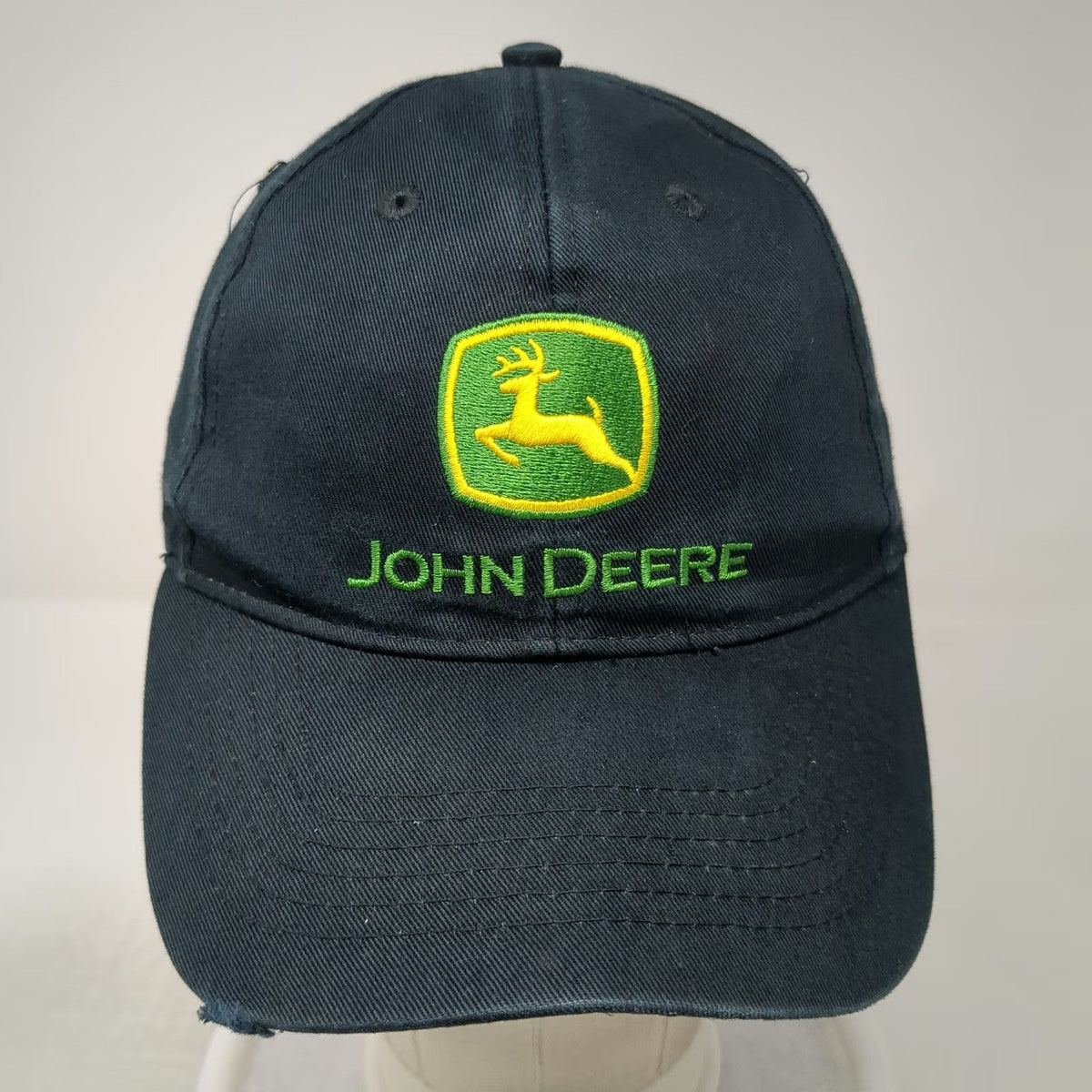 John Deere Baseball Cap Blue One Size Nothing Runs Like a Deere Strapback Hat
