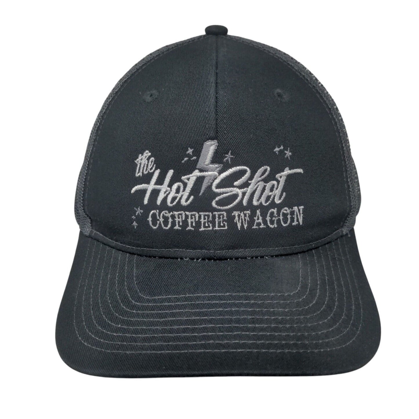The Hot Shot Coffee Wagon Snapback Trucker Hat Black One Size Port Authority