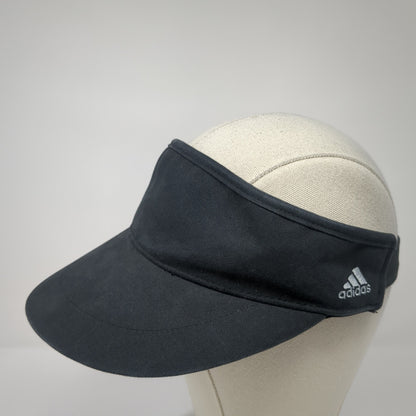 Adidas Slideback Visor Hat Black One Size Adjustable Solid Outdoor